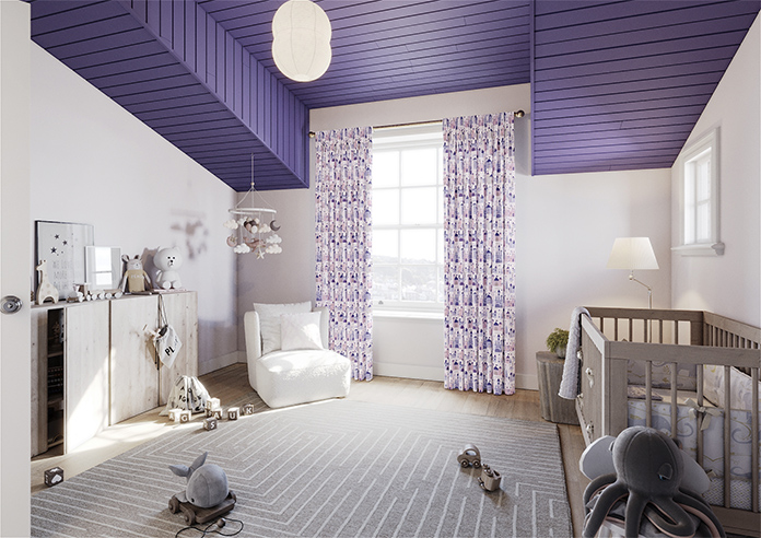 Magic Castle, Fairy Purple - Made to Measure Curtains - Image 7